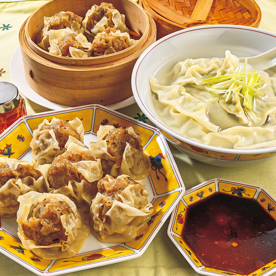 粉夢 しんいちろう餃子とジャンボ焼売のセット【4547】冷凍