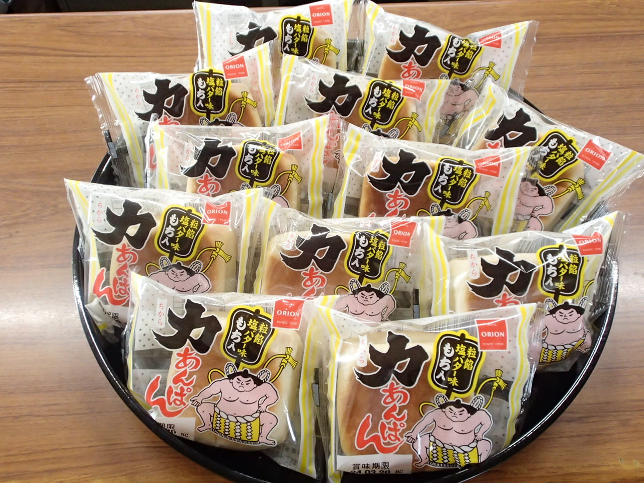 オリオンベーカリー LL力あんぱん粒餡塩バター味 12個入【0030097】