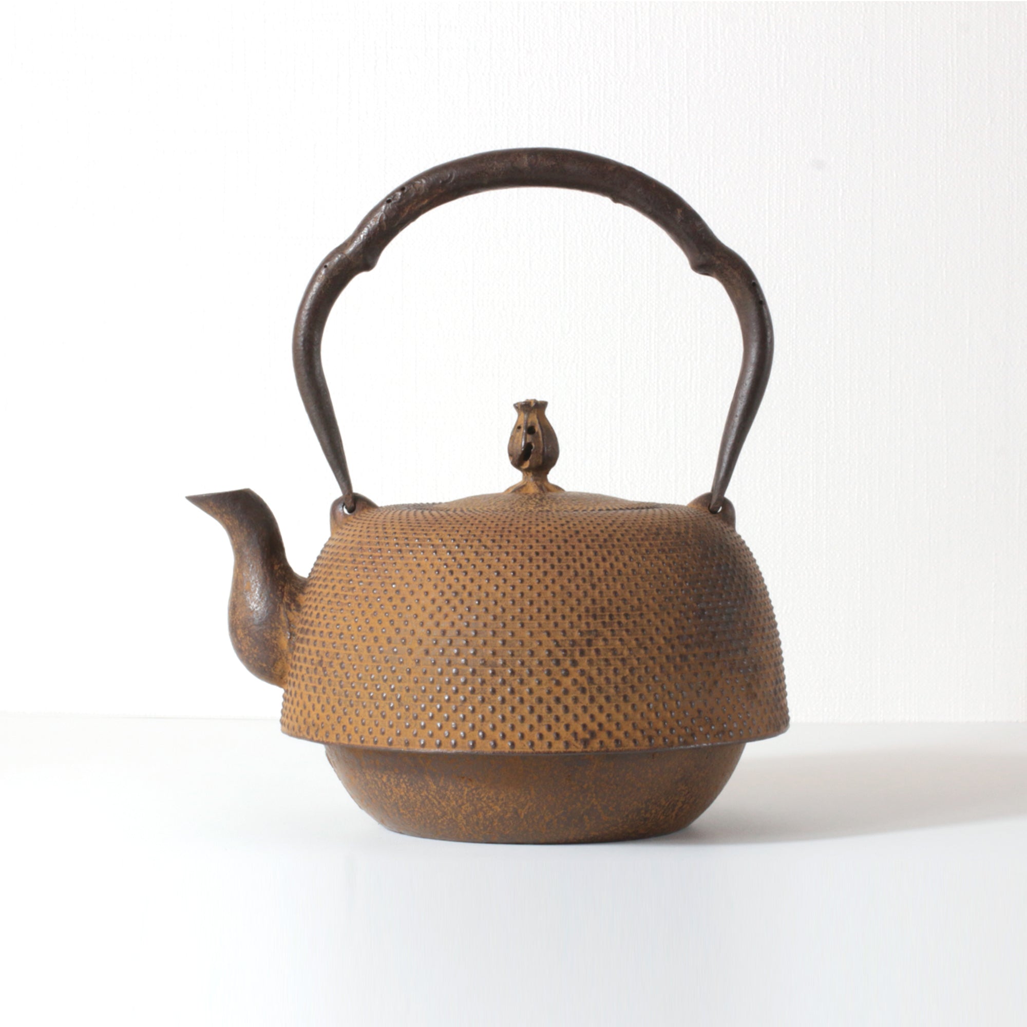 ★岩鋳(南部鉄器協同組合)鉄瓶 23型南部型アラレ 1.9L 伝統工芸士 清茂 作 【0035325】