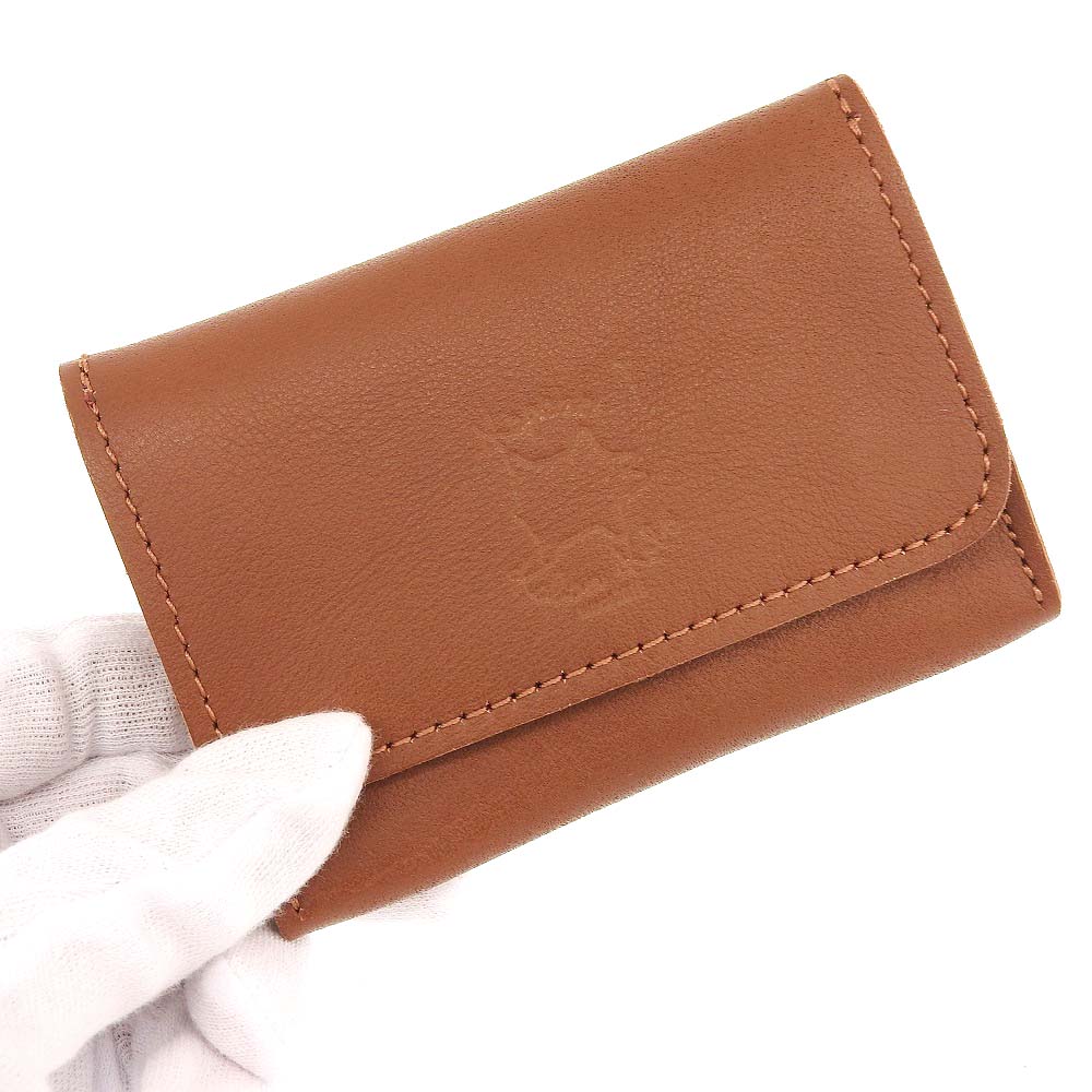 加賀野かばん工房 牛革名刺入(ブラウン)【33141-2】受注生産品