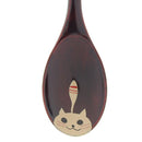 ◆丸三漆器　ねこスプーン（黒）【0025251-2】
