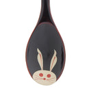 ◆丸三漆器　うさぎスプーン（黒）【0002437-2】