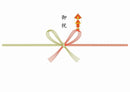 赤熨斗 蝶結び（御祝）