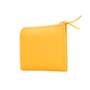 加賀野かばん工房 牛革Ｌ字ファスナー財布（明るいオレンジ）【33142-4】受注生産品