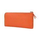 加賀野かばん工房 牛革Ｌ字ファスナー長財布（オレンジ）【33144-4】受注生産品