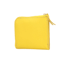 加賀野かばん工房 牛革Ｌ字ファスナー財布（黄色）【33142-6】受注生産品