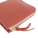 加賀野かばん工房 牛革Ｌ字ファスナー財布（キャメル）【33142-7】受注生産品