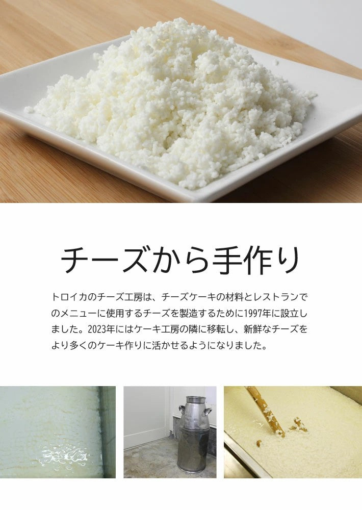 トロイカ ●お試しトロイカベイクドチーズケーキ7号カット×2ピース【0033797】冷凍