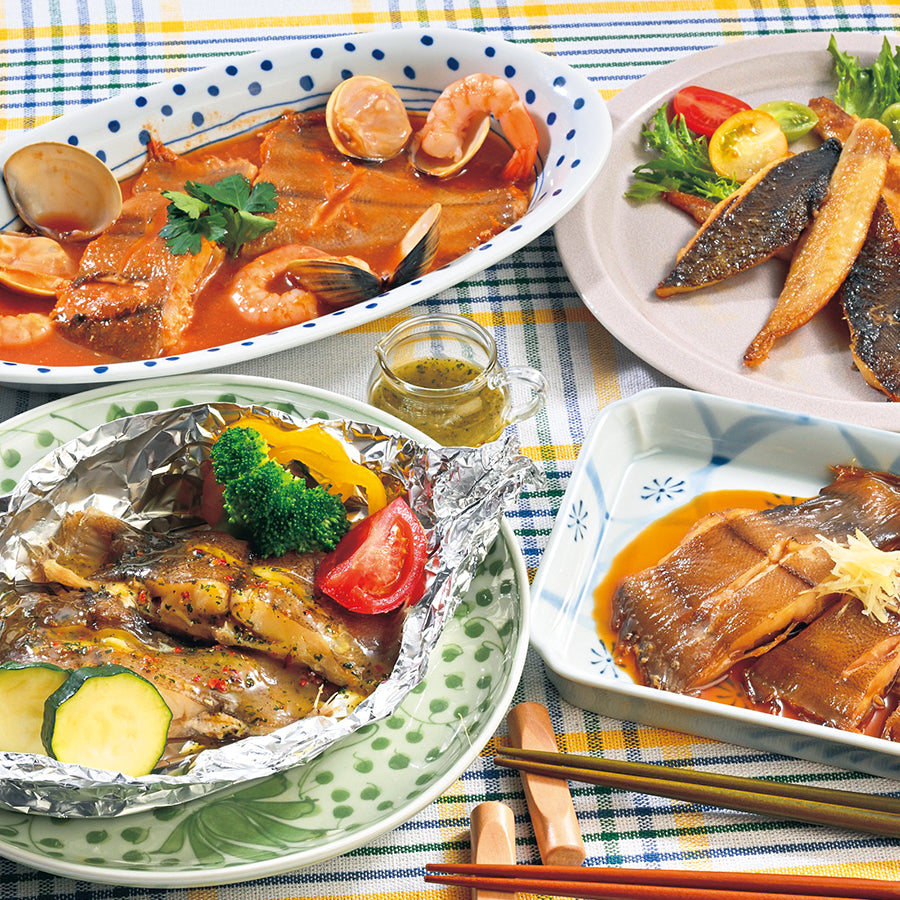 宮古マルエイ かれい屋さんの4種のかれい料理セット【35041】冷凍