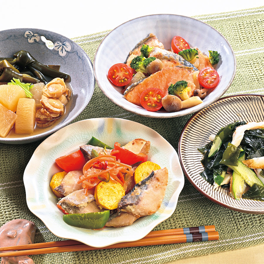 小豆嶋漁業 三陸のアレンジいろいろ簡単調理キット詰合せ【33880】冷凍