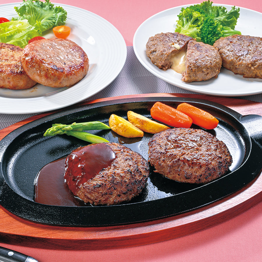 岩手県産 〇いわて銘柄肉ハンバーグ食べ比べセット 【0020532】冷凍
