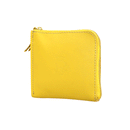 加賀野かばん工房 牛革Ｌ字ファスナー財布（黄色）【33142-6】受注生産品
