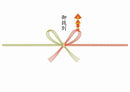 赤熨斗 蝶結び（御餞別）