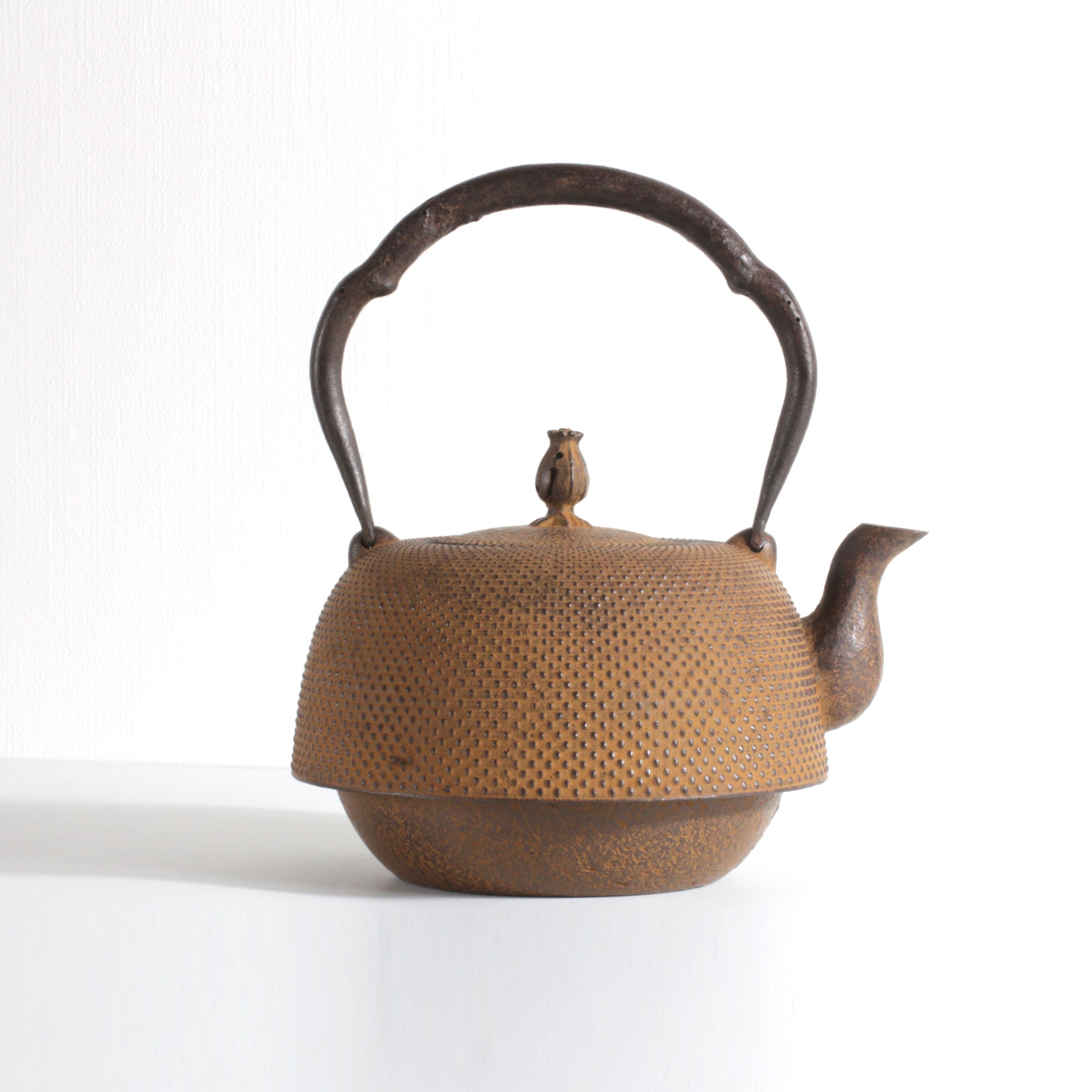 ★岩鋳（南部鉄器協同組合）鉄瓶 23型南部型アラレ 1.9L 伝統工芸士 清茂 作 【0035325】