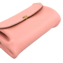 加賀野かばん工房 牛革アコーディオン財布（ピンク）【33474-3】受注生産品