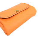 加賀野かばん工房 牛革アコーディオン財布（オレンジ）【33474-2】受注生産品