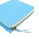 加賀野かばん工房 牛革Ｌ字ファスナー財布（水色）【33142-5】受注生産品