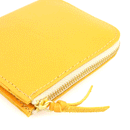 加賀野かばん工房 牛革Ｌ字ファスナー財布（明るいオレンジ）【33142-4】受注生産品