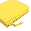 加賀野かばん工房 牛革Ｌ字ファスナー財布（黄色）【33142-6】受注生産品