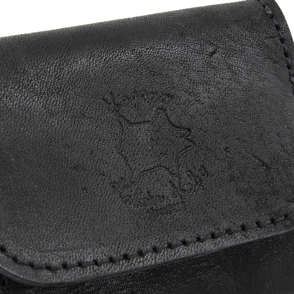 加賀野かばん工房 牛革コインケース（オイルヌメ黒）【33475-1】受注生産品