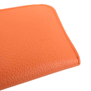 加賀野かばん工房 牛革Ｌ字ファスナー長財布（オレンジ）【33144-4】受注生産品