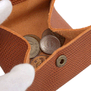 加賀野かばん工房 牛革コインケース（オレンジキャメル）【33475-2】受注生産品