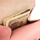 加賀野かばん工房 牛革アコーディオン財布（ピンク）【33474-3】受注生産品