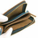 加賀野かばん工房 牛革Ｌ字ファスナー財布（ブルー）【33142-1】受注生産品