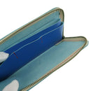 加賀野かばん工房 牛革Ｌ字ファスナー長財布（ブルー）【33144-2】受注生産品