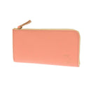 加賀野かばん工房 牛革Ｌ字ファスナー長財布（ピンク）【33144-1】受注生産品