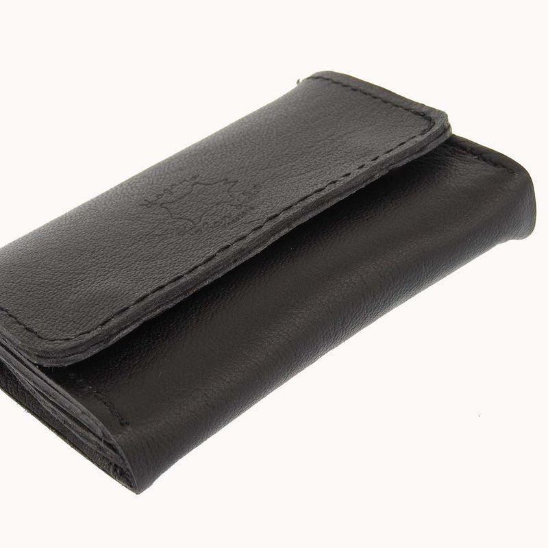 加賀野かばん工房 牛革名刺入（ブラック）【33141-1】受注生産品