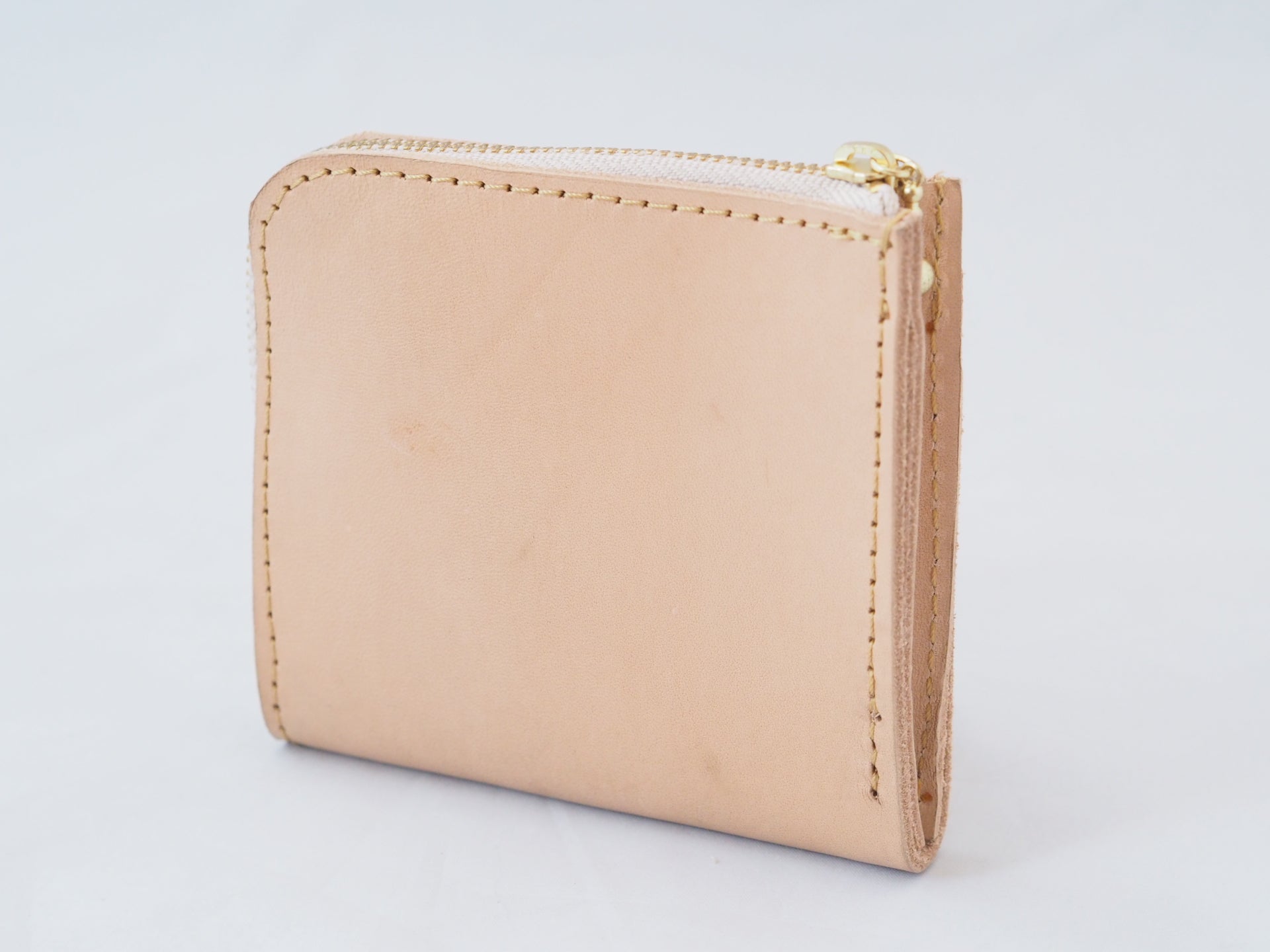 加賀野かばん工房 熟成ヌメ革L字ファスナー財布【30201】受注生産品