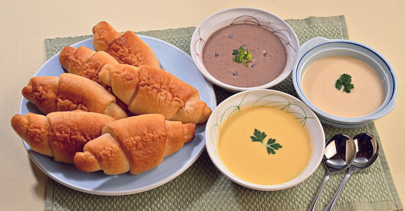 上小田代  ちょっとリッチな朝食に 3種とうもろこしスープと上塩パンセット【0033889】冷凍