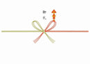 赤熨斗 蝶結び（御礼）