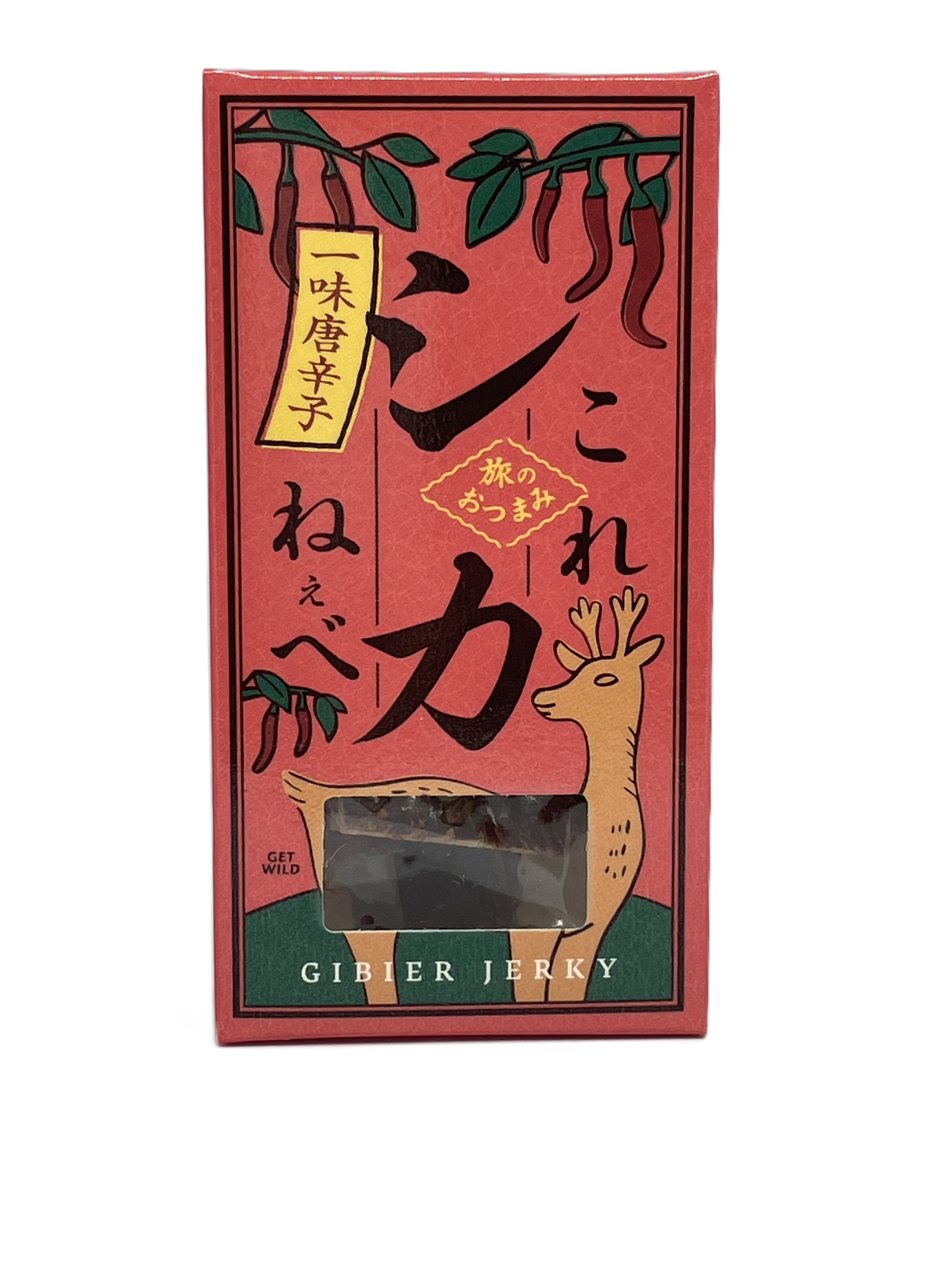 MOMIJI 〇これシカねぇべ（シカジャーキー）一味唐辛子セット【31284】ネコポス