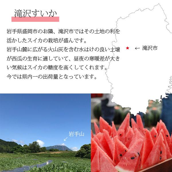 ≪数量限定≫ 滝沢すいか 7〜8kgサイズ(8月上旬～中旬のお届け) 【0028155】