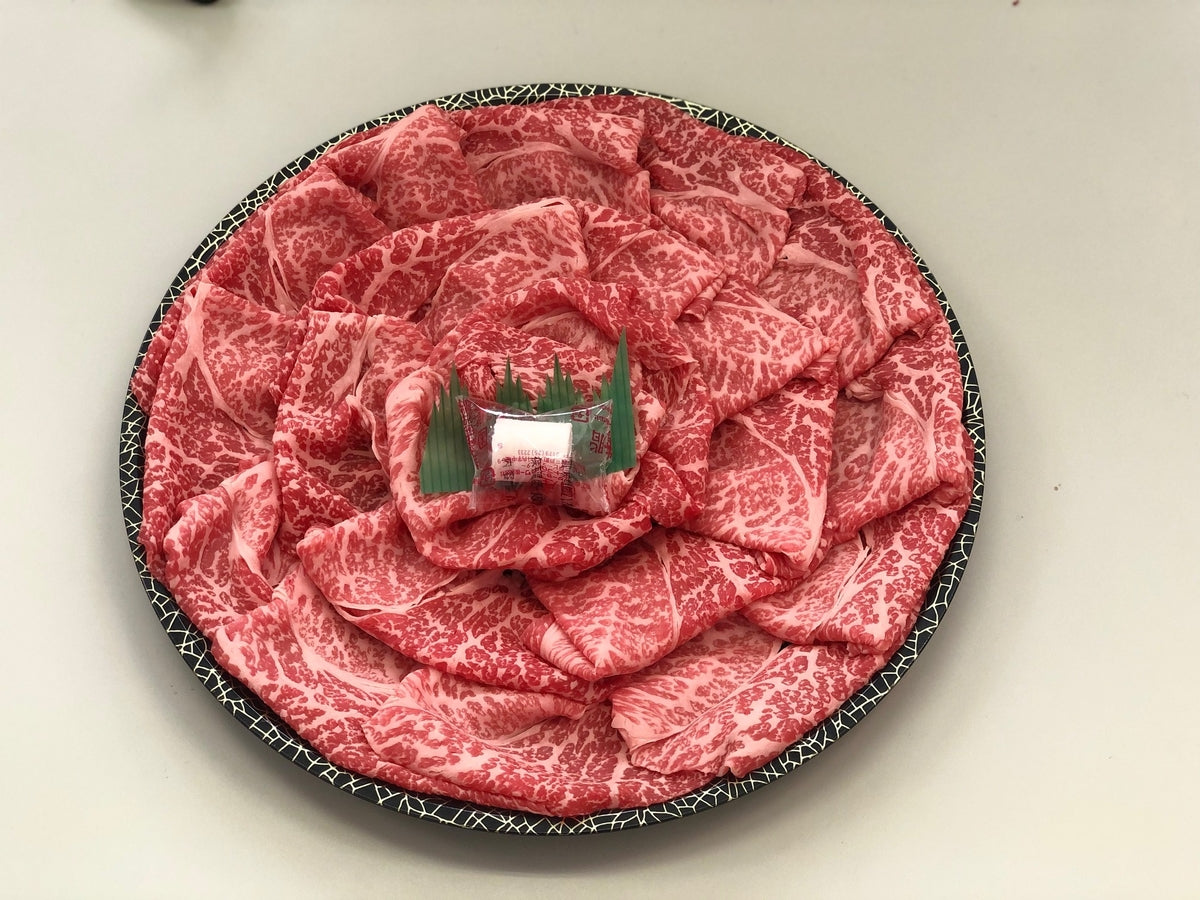 前沢牛オガタ 前沢牛皿盛り 赤身すきやき肉 タレ付き 【0023783】冷凍