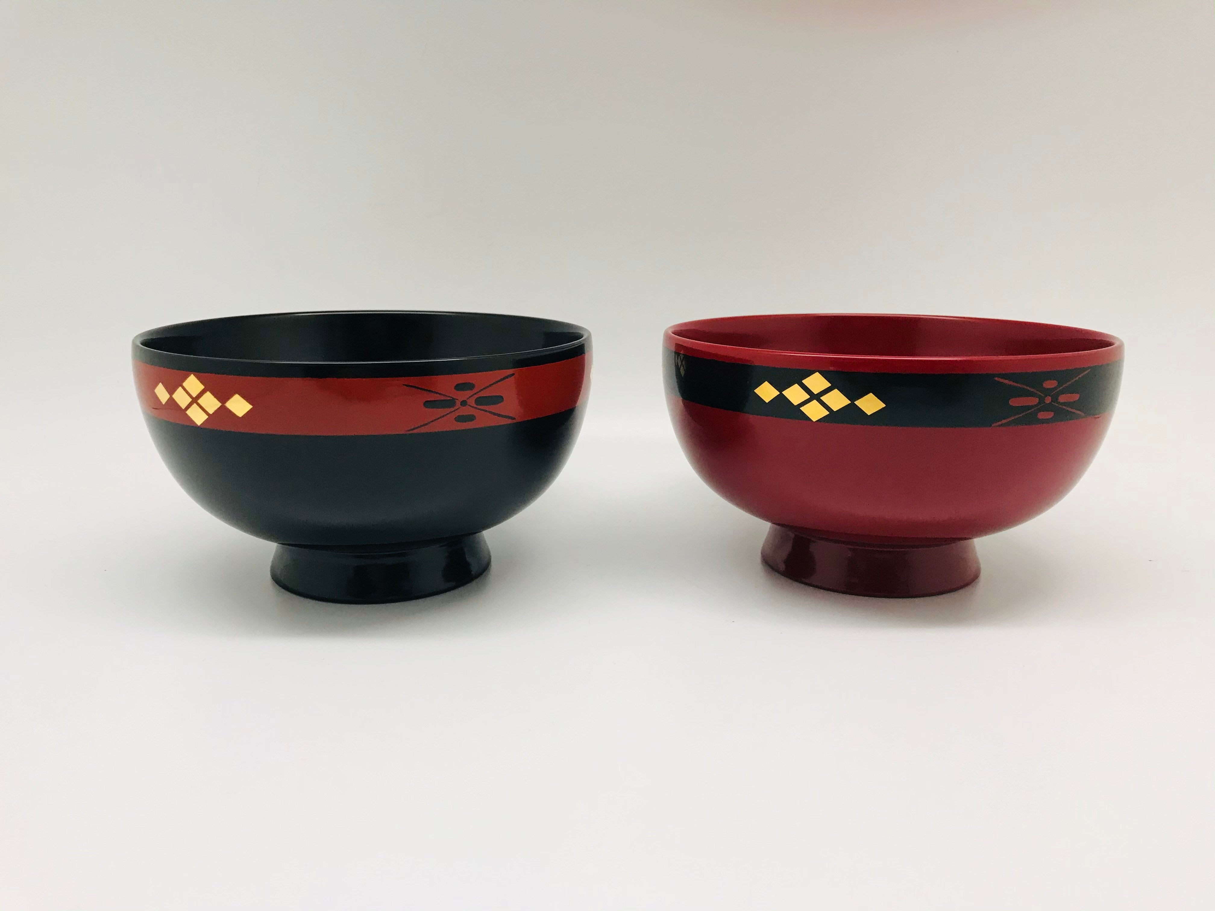 丸三漆器 夫婦汁椀 特上 【0021402】