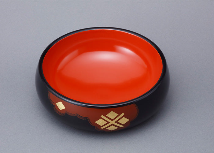 丸三漆器 菓子器 子持丸 【0021397】