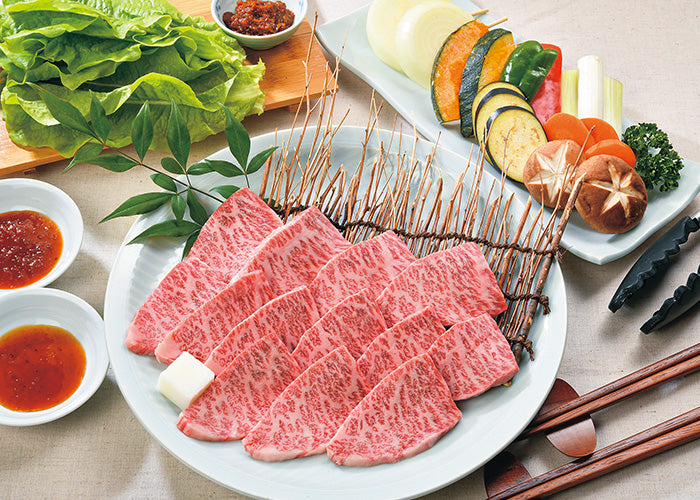 前沢牛オガタ 前沢牛焼肉用&前沢牛ハンバーグ4個入セット 【0021005】冷凍